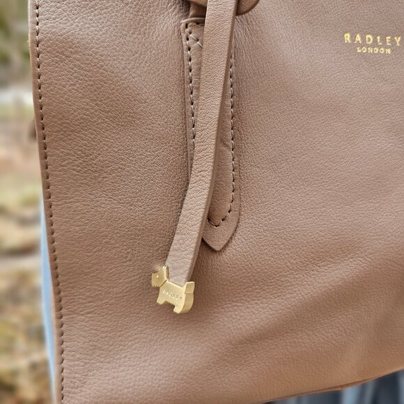 RADLEY London Arlington Court Medium Leather Handbag Crossbody Satchel Pre-owned - Picture 2 of 12